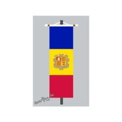 Banner Fahne Andorra Mit Wappen