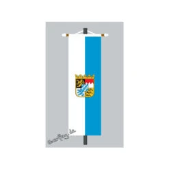 Banner Fahne Bayern Dienst Mit Wappen