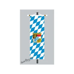 Banner Fahne Bayern Raute Mit Wappen
