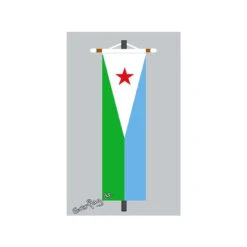 Banner Fahne Dschibuti