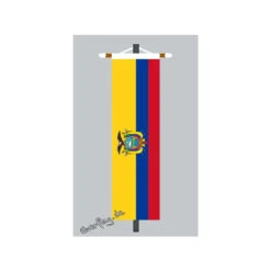 Banner Fahne Ecuador Mit Wappen