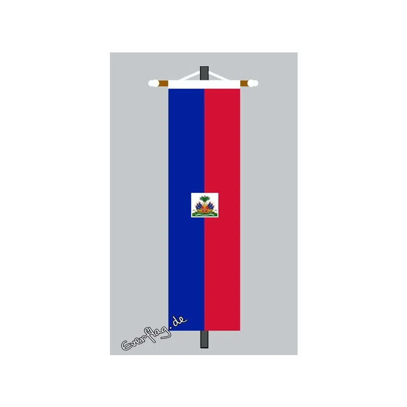 Banner Fahne Haiti Mit Wappen 3 Banner Fahne Haiti Mit Wappen