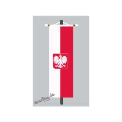 Banner Fahne Polen Mit Wappen