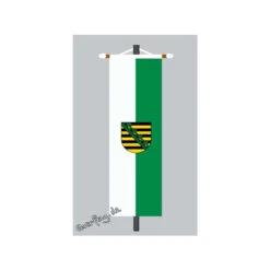 Banner Fahne Sachsen Mit Wappen