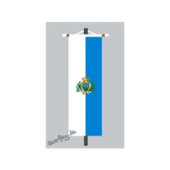 Banner Fahne San Marino Mit Wappen