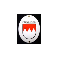 Emaille-Grenzschild &quot;Franken&quot; GROSS 25x40cm