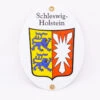 Emaille-Grenzschild &quot;Schleswig-Holstein&quot; 10 X 15 Cm