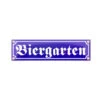 Emailleschild: &quot;Biergarten&quot;, 8x31cm -Bester Flaggen Geschäft emailleschild biergarten 8x31cm