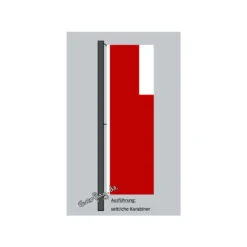 Hochformats Fahne Abu Dhabi