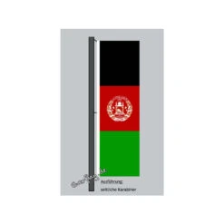 Hochformats Fahne Afghanistan