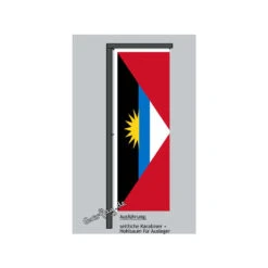 Hochformats Fahne Antigua &amp; Barbuda -Bester Flaggen Geschäft hochformats fahne antigua barbuda2