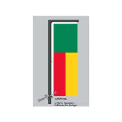 Hochformats Fahne Benin -Bester Flaggen Geschäft hochformats fahne benin2