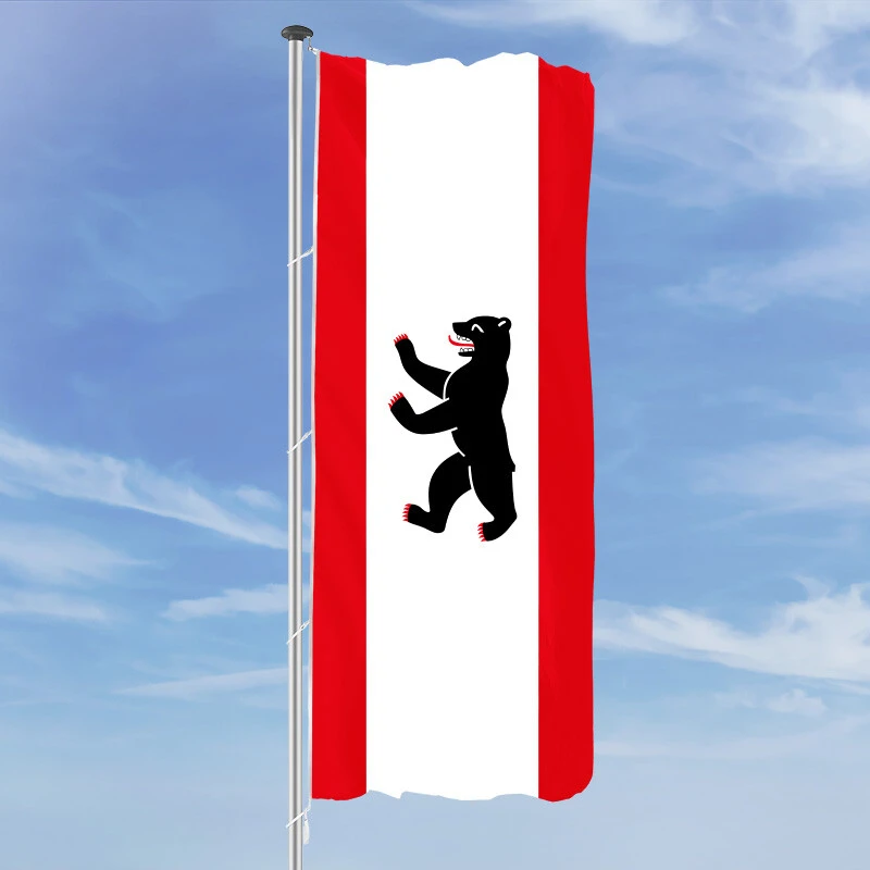 Hochformats Fahne Berlin 3 Hochformats Fahne Berlin