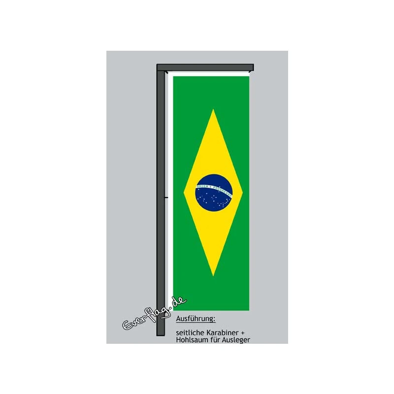 Hochformats Fahne Brasilien 4 Hochformats Fahne Brasilien – Bild 2