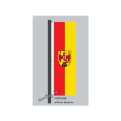 Hochformats Fahne Burgenland Mit Wappen
