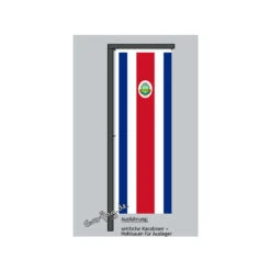 Bester Flaggen Geschäft -Bester Flaggen Geschäft hochformats fahne costa rica mit wappen2