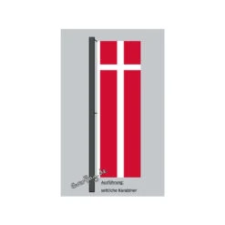 Hochformats Fahne Daenemark