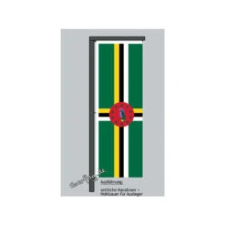 Bester Flaggen Geschäft -Bester Flaggen Geschäft hochformats fahne dominica2
