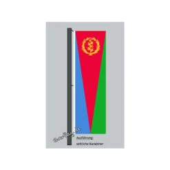 Hochformats Fahne Eritrea