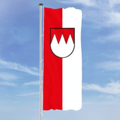 Hochformats Fahne Franken Mit Wappen