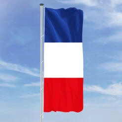 Hochformats Fahne Frankreich