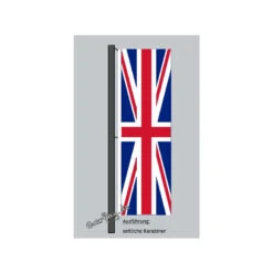Hochformats Fahne Gro&szlig;britannien