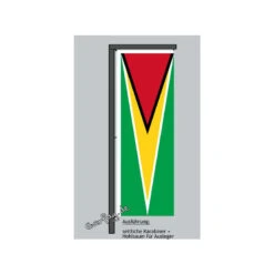 Bester Flaggen Geschäft -Bester Flaggen Geschäft hochformats fahne guyana2