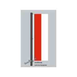 Hochformats Fahne Indonesien