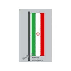 Hochformats Fahne Iran