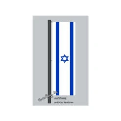 Hochformats Fahne Israel