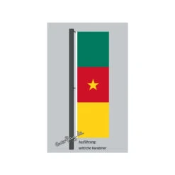Hochformats Fahne Kamerun