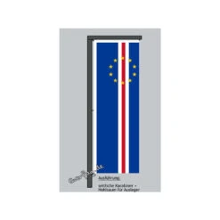 Hochformats Fahne Kap Verde -Bester Flaggen Geschäft hochformats fahne kap verde2