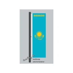 Hochformats Fahne Kasachstan