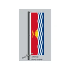 Hochformats Fahne Kiribati