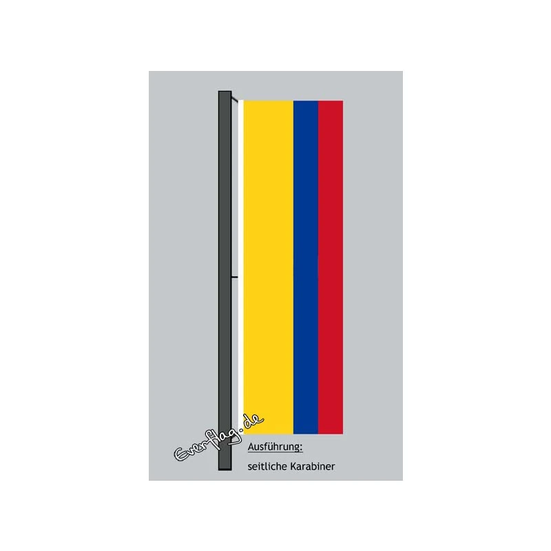 Hochformats Fahne Kolumbien 3 Hochformats Fahne Kolumbien