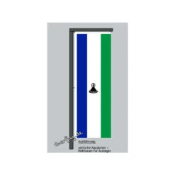 Hochformats Fahne Lesotho -Bester Flaggen Geschäft hochformats fahne lesotho2