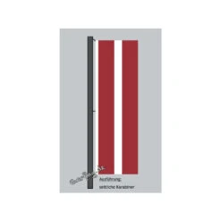 Hochformats Fahne Lettland