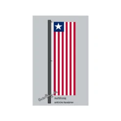 Hochformats Fahne Liberia