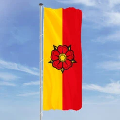 Hochformats Fahne Lippe Rose Detmold