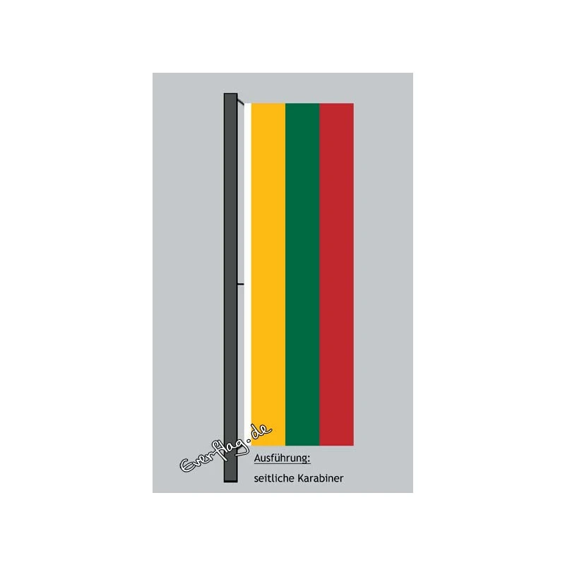 Hochformats Fahne Litauen 3 Hochformats Fahne Litauen