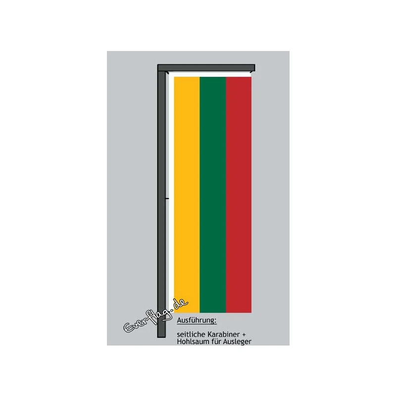 Hochformats Fahne Litauen 4 Hochformats Fahne Litauen – Bild 2