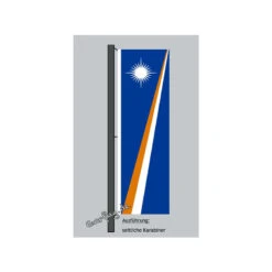 Hochformats Fahne Marshall-Inseln