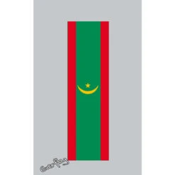 Hochformats Fahne Mauretanien
