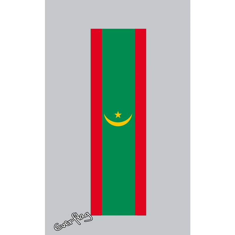 Hochformats Fahne Mauretanien 3 Hochformats Fahne Mauretanien