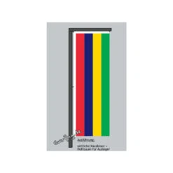 Hochformats Fahne Mauritius -Bester Flaggen Geschäft hochformats fahne mauritius2