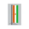 Hochformats Fahne Niger