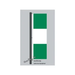 Hochformats Fahne Nigeria