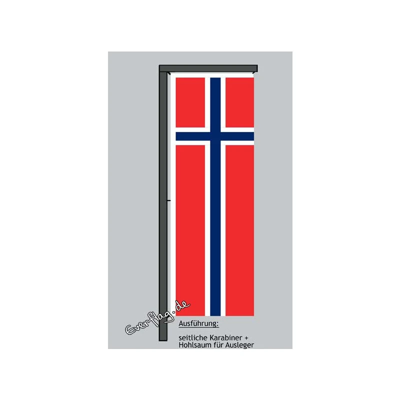 Hochformats Fahne Norwegen 4 Hochformats Fahne Norwegen – Bild 2