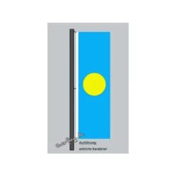 Hochformats Fahne Palau