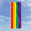 Hochformats Fahne Regenbogen